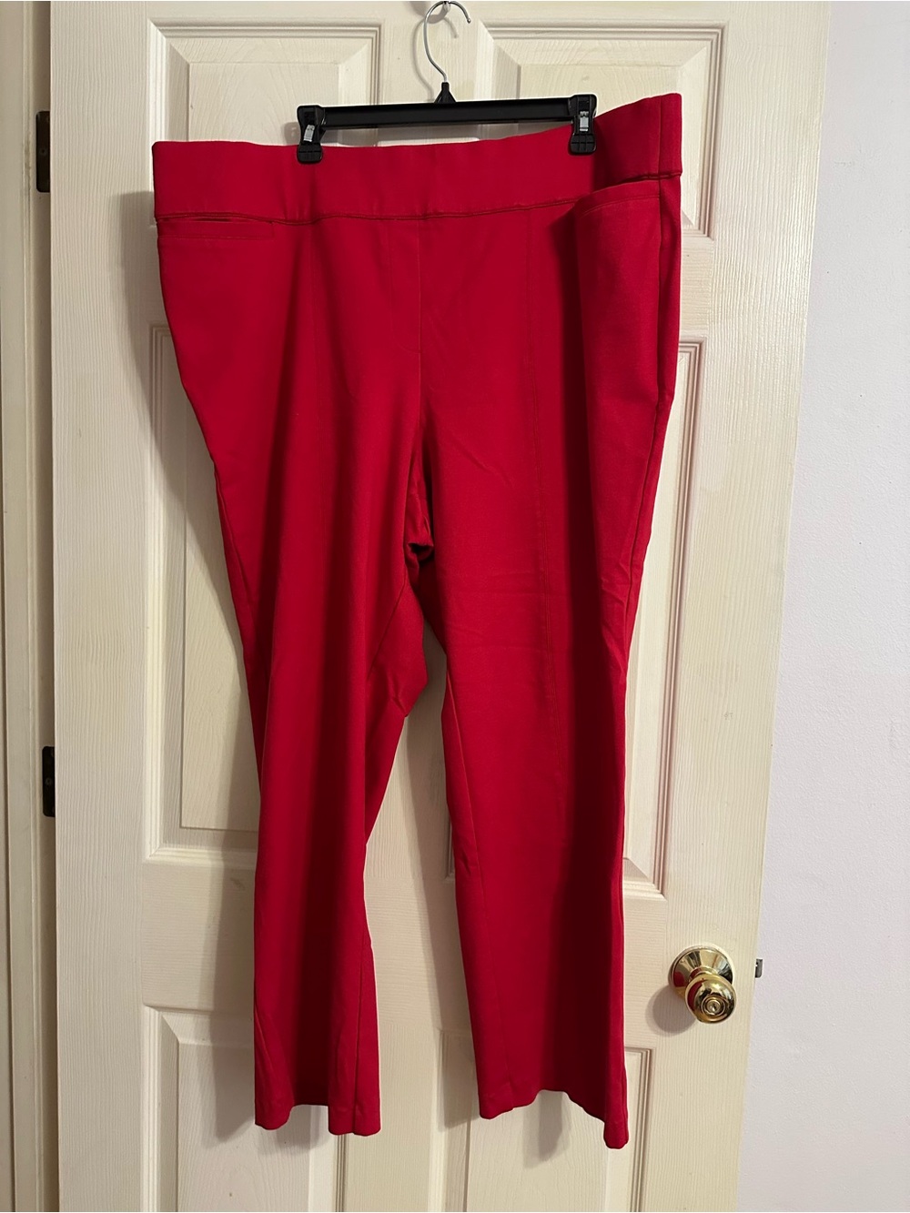 Lane Bryant Vibrant Red Straight-Leg Pants